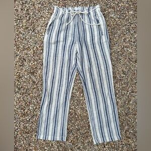 Sigrid Olson paperbag striped pants - size XS